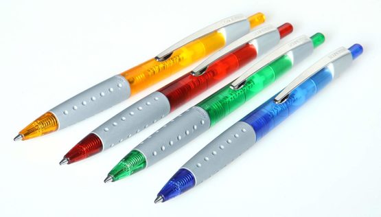 Schneider Loox Mechanical Ballpoint Pen with Soft-Grip Handle M-Tip Blue Indelible Assorted Pack of 20 - Image 3
