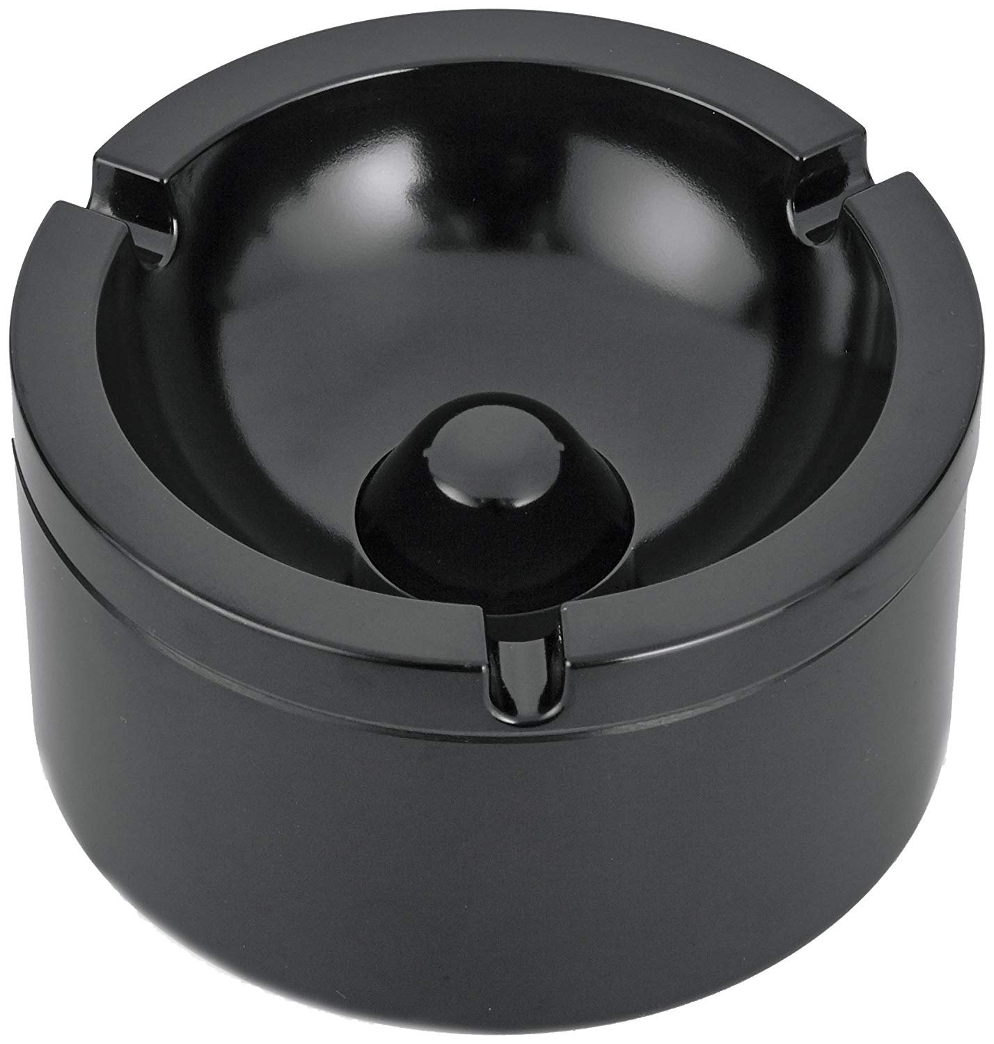 Black Mepal Ashtray With Lid 
