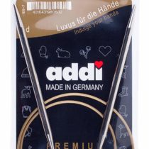 Addi Circular Knitting Needle, Metal, Brown, 10 mm