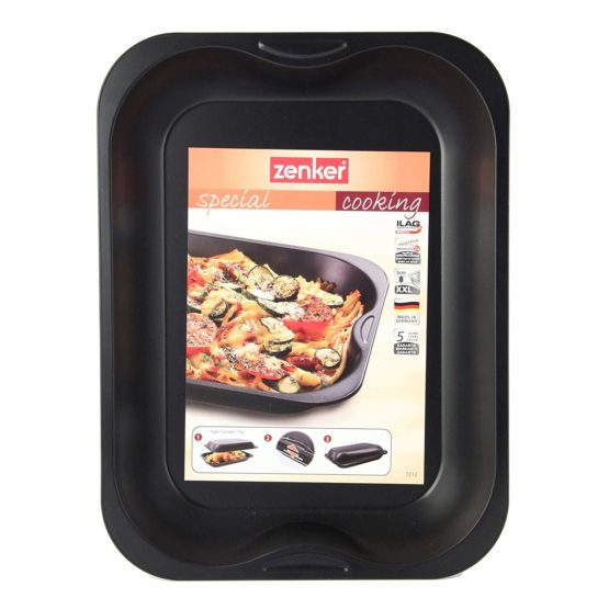 Zenker 3457 Oven-Proof Dish 40 x 30 cm Ilaflon Black - Image 2