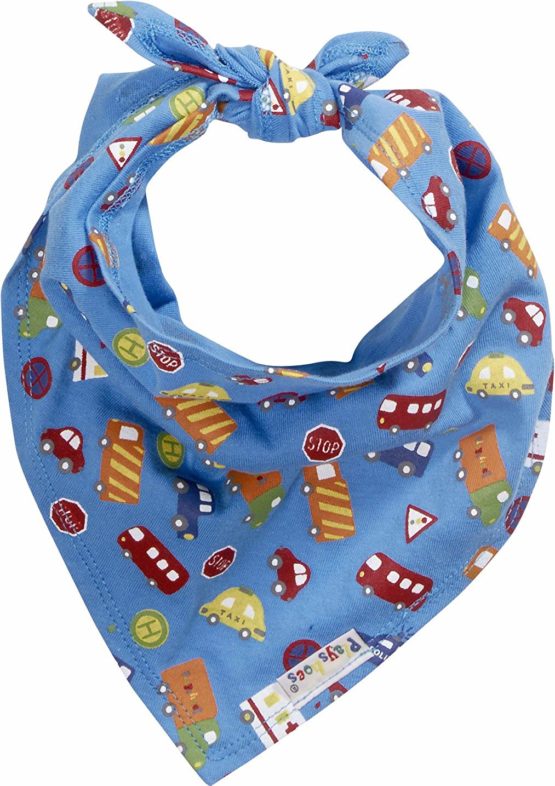 Playshoes Unisex Bandana Bibs Cars Pack of 3 Neckerchief - Image 2