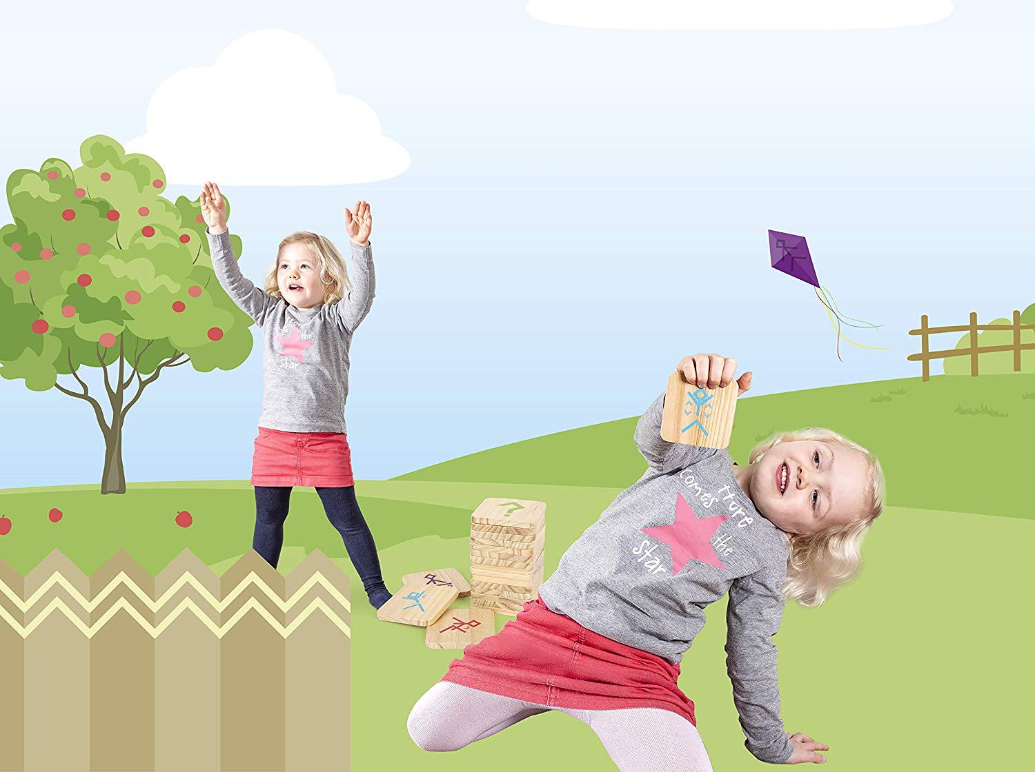 Small Foot 12028 Active Dance Game Made of FSC 100% Certified Wood, Movement Game for Adults and Children Toy, Multi-Coloured - Image 3