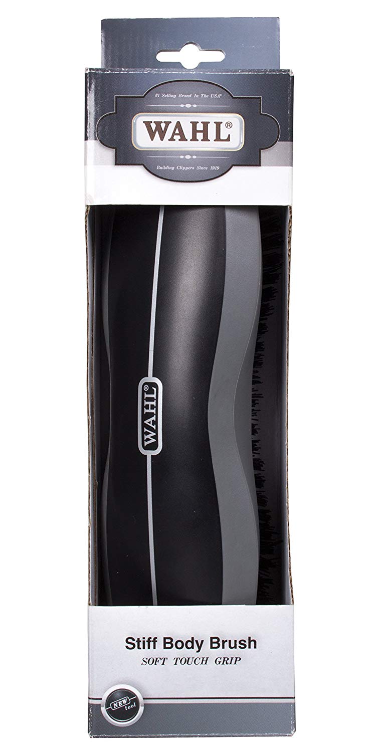 Wahl Equine Grooming Stiff Body Brush, Clear, Regular - Image 2