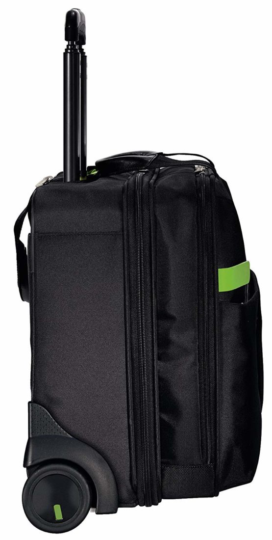 Leitz 2 Wheeled Light-Weight Hand Luggage Trolley Smart Traveller Range, Black - Image 4