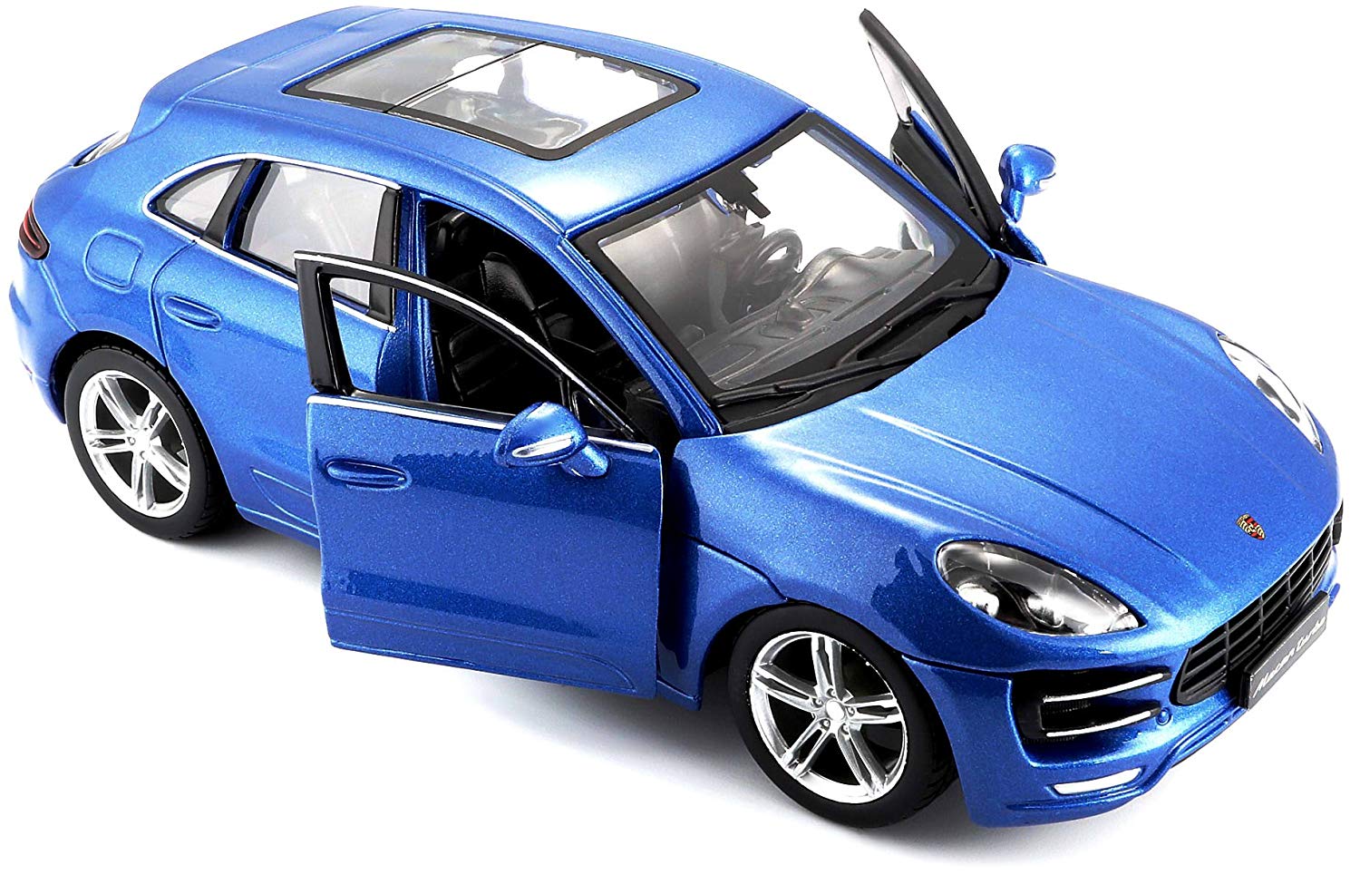 Tobar 1:24 Scale Porsche Macan Model Car - Assorted Colours, Black, 18 cm (L) x 9 cm (W) x 7 cm (H), 1:24 Scale - Image 2
