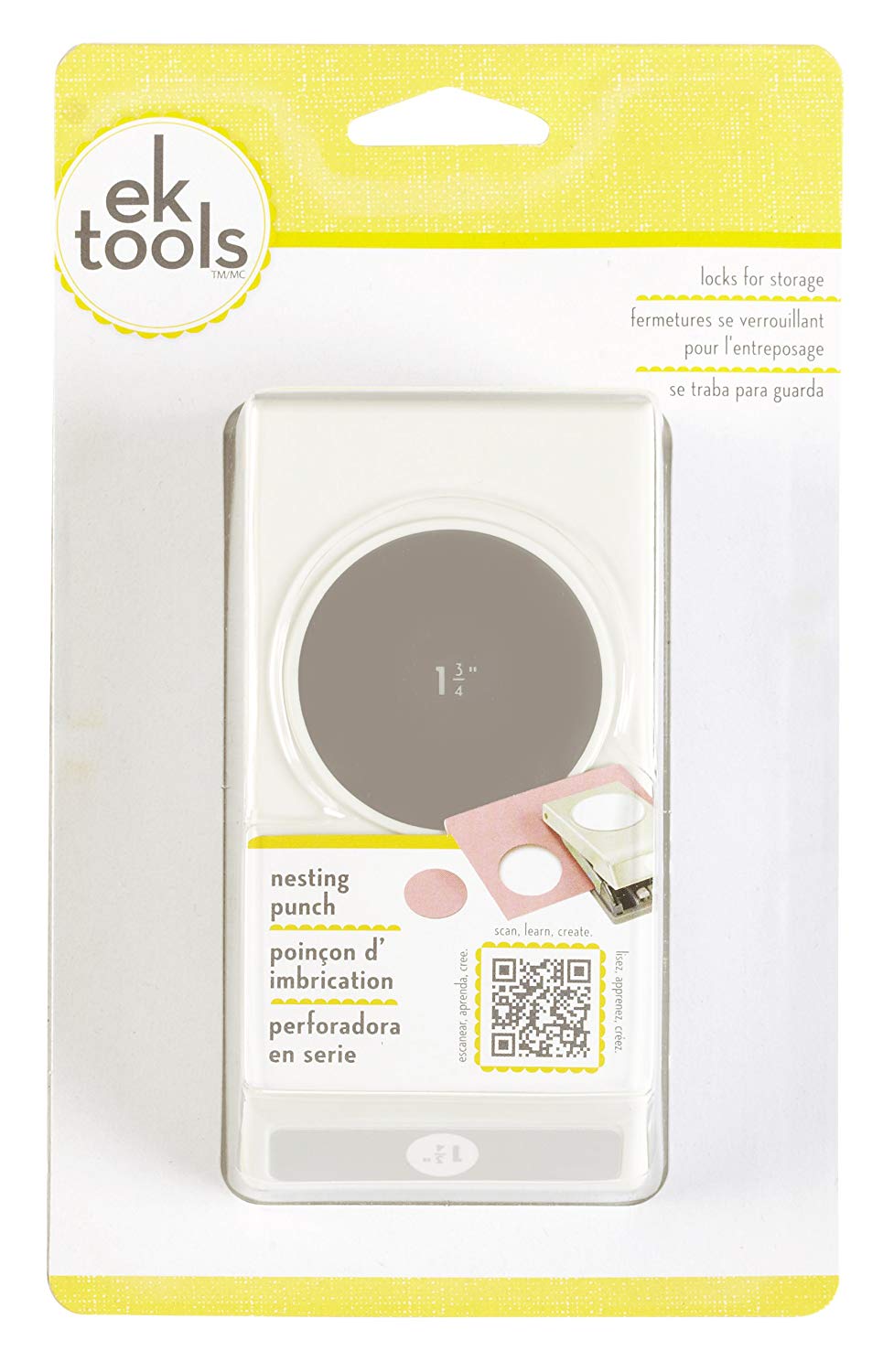 EK Tools EK Success 1.75 Inch Circle Punch, Light Grey, 1.75-Inch, 54-31002 - Image 2