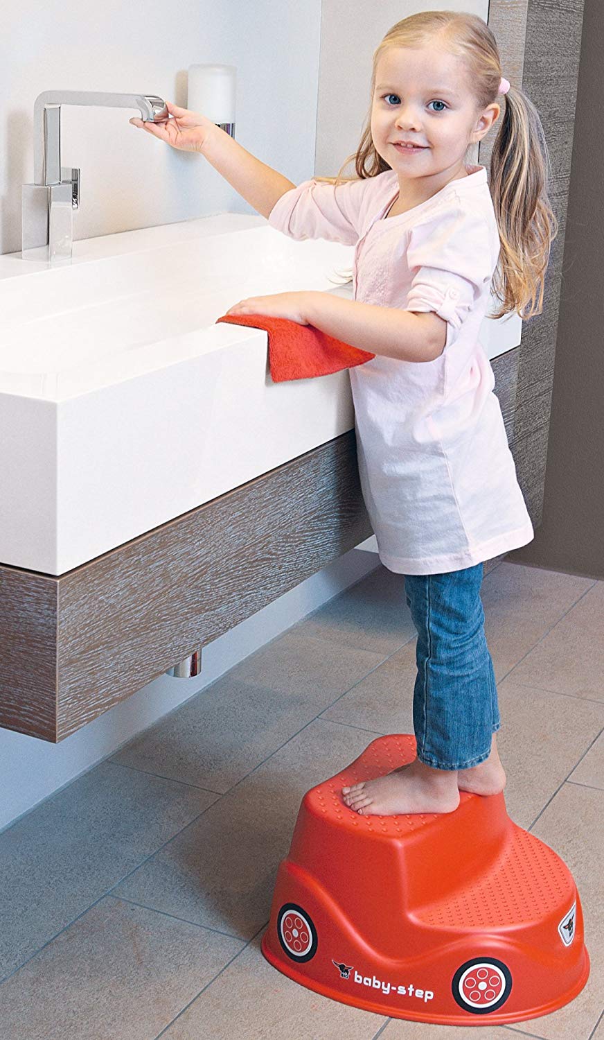 Big Bobby Childrens Red Step Step Stool – BigaMart
