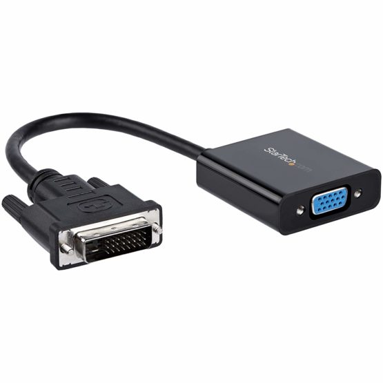 StarTech DVI-D to VGA Active Adapter Converter Cable - 1080p - DVI to VGA Converter box (DVI2VGAE),black