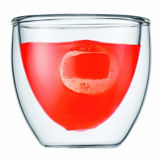 Bodum Double Wall Glass Set, 0.08 l, 0.35 l, 2 pcs, 4 Count (Pack of 1) - Image 2