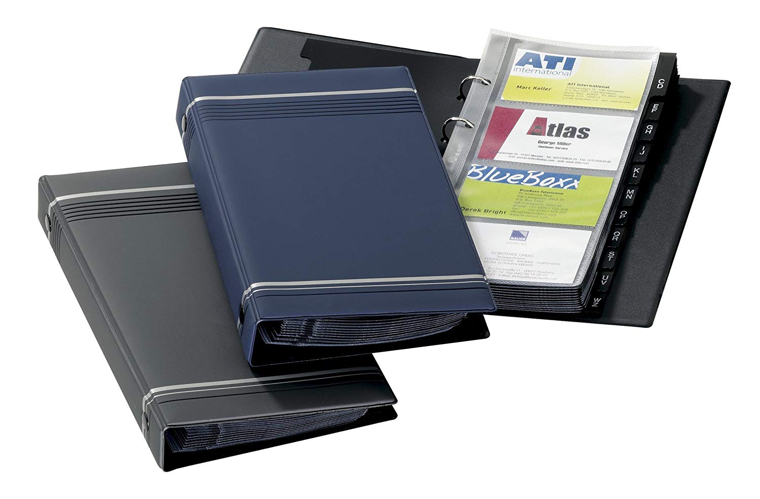 Durable Visifix 200 Business Card Album Anthracite - Grey, 255 x 145 mm (200 cards) - Image 4