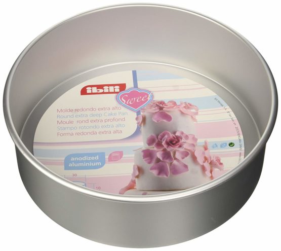 IBILI Cake pan Round/Extra deep 30x10 cm, Aluminium, Silver, 30 x 10 x 30 cm