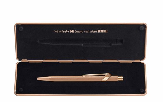 Caran Dache Ballpoint Pen, Brut Rose, with Goliath Blue Medium Cartridge, 849.997 - Image 3
