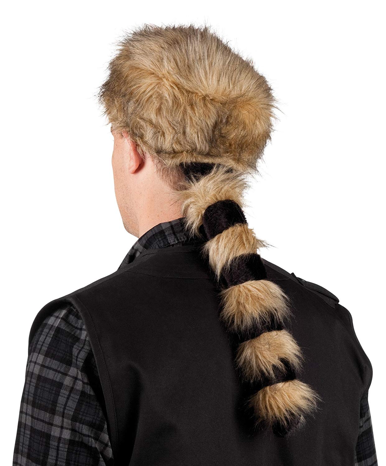 Boland Alaska Hat, Faux Fur Coonskin Cap with Long Tail, Brown Adult Fancy Dress Costume Accessory - Image 2