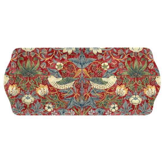 Portmeirion Home & Gifts Strawberry Thief Red Sandwich Tray