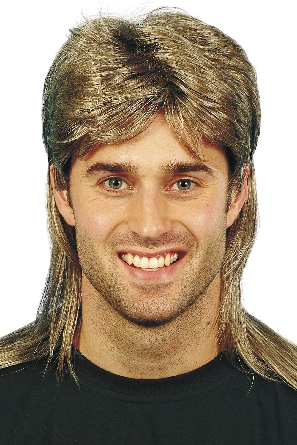Mullet Wig, Blonde, 26 cm x 5 cm