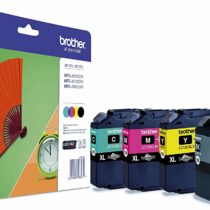 Brother LC-129XLBK/LC-125XLC/LC-125XLM/LC-125XLYVALBP Inkjet Cartridge, Black/Cyan/Magenta/Yellow, Multi-Pack, Super High Yield, Includes 4 x Inkjet Cartridges, Brother Genuine Supplies