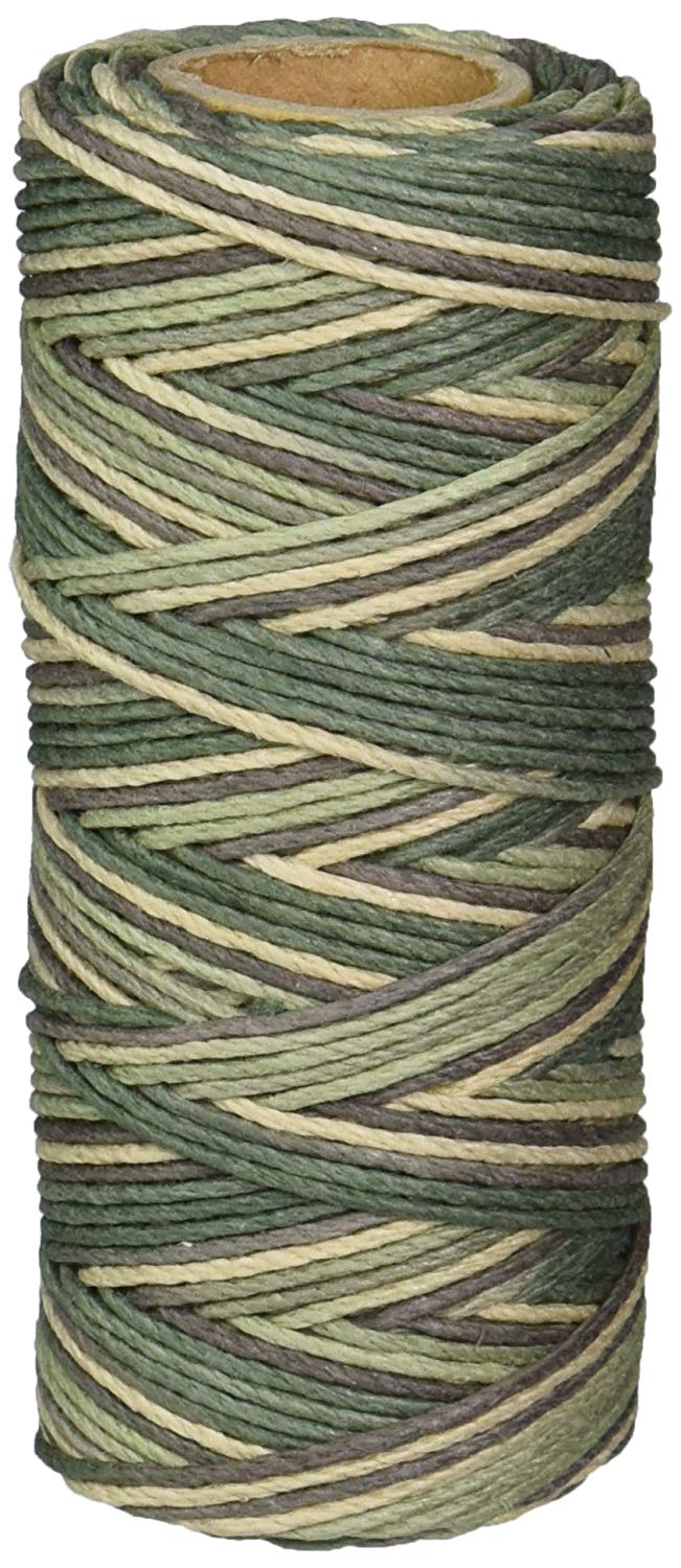 Hemptique Hemp Variegated Cord Spool 20lb 205'-Camo, Other, Multicoloured, 5.8100000000000005 x 5.8100000000000005 x 11.52 cm, 499899