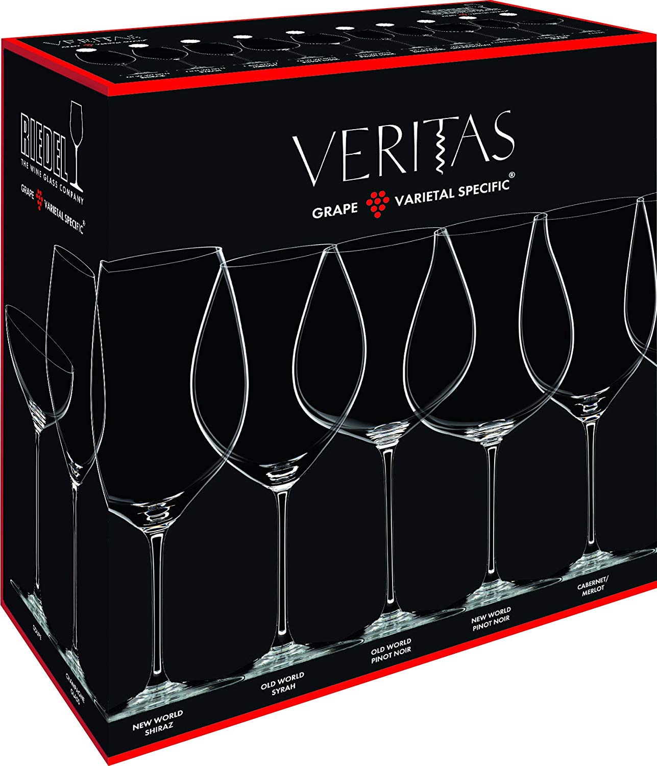 RIEDEL Veritas Champagne Wine Glass Set of 2, Transparent, 235mm, 445ml - Image 4