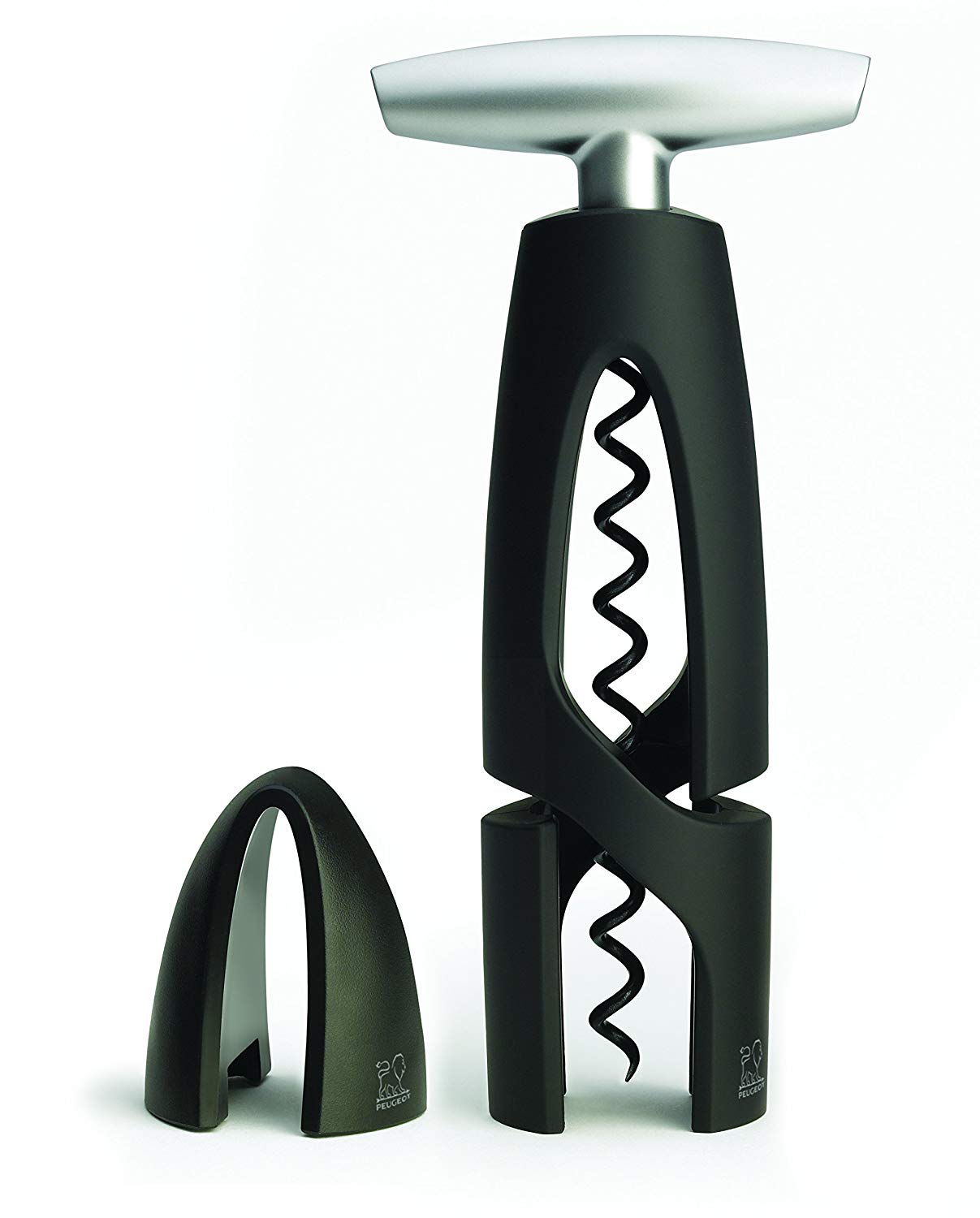 Peugeot - Altar Corkscrew - Continuous Turn Manual Bottle Opener with Foil-Cutter, Black, 17.5 cm