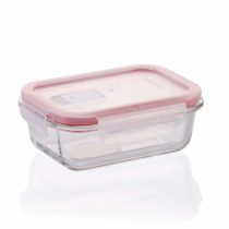 Tescoma Jar 0.4 L, Rectangular Freshbox Glass, Assorted, 0.4 Litre