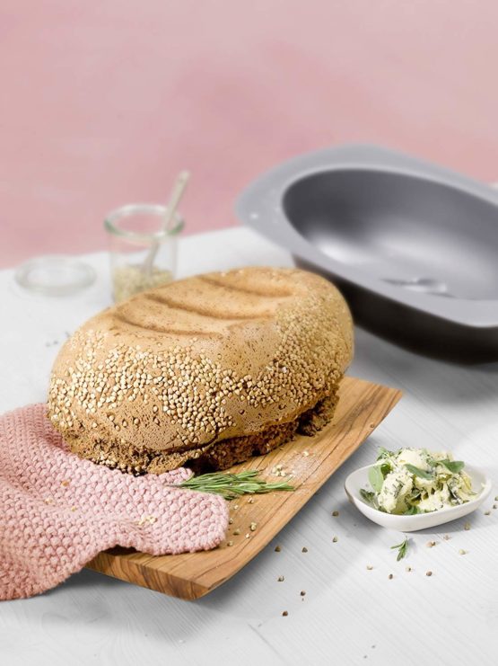 KAISER Bread Mould Oval 32 cm Baking Pan Very Good Non-Stick Coating Sourdough Resistant Practical Grip Edge - Image 4