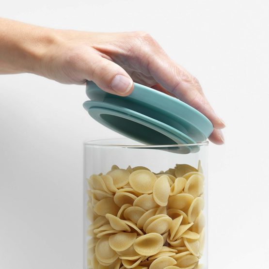 Brabantia 298325 Glass Stackable Jars (0.3/0.6/1.1 L), Set of 3, Transparent - Image 2