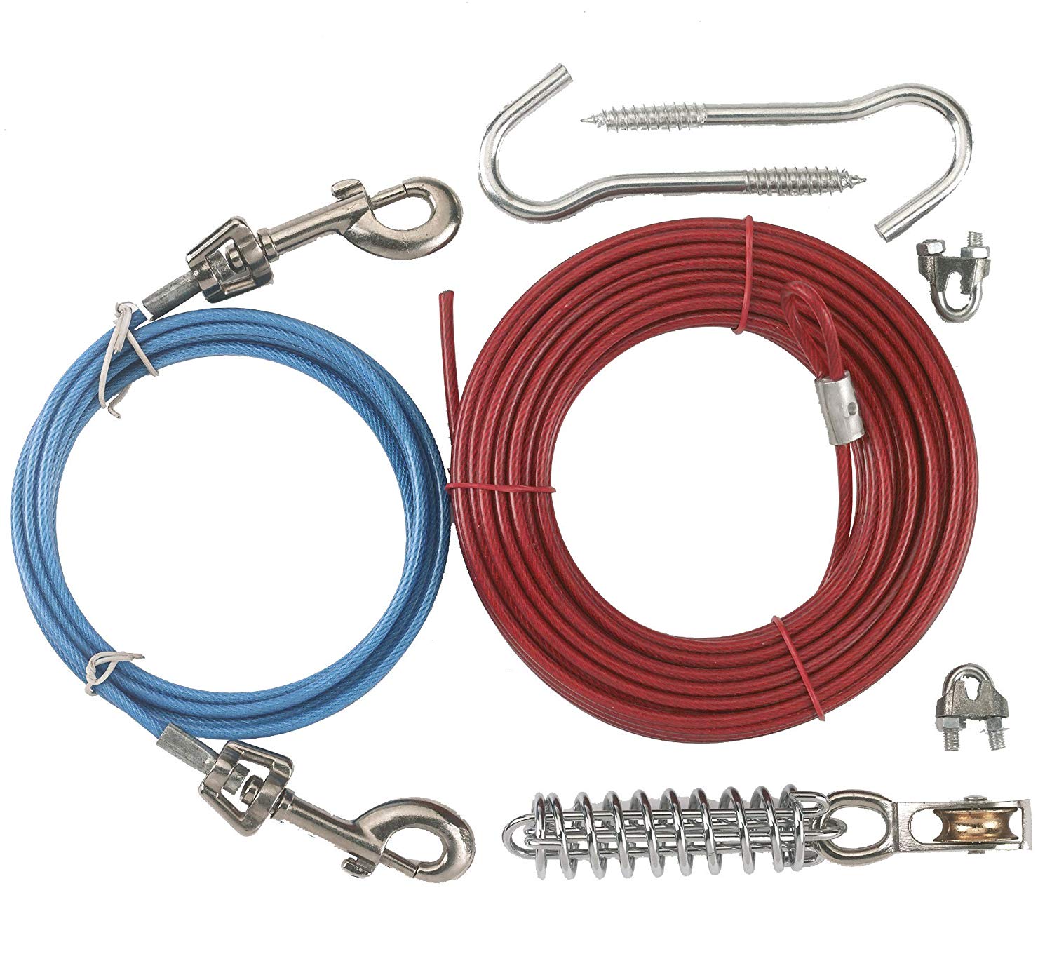 Kerbl Long Leash Set Yard, grau