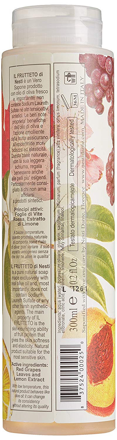 NESTI DANTE Il Frutteto, Natural Bath & Shower Gel 300 ml, 300 ml (Pack of 1) - Image 2