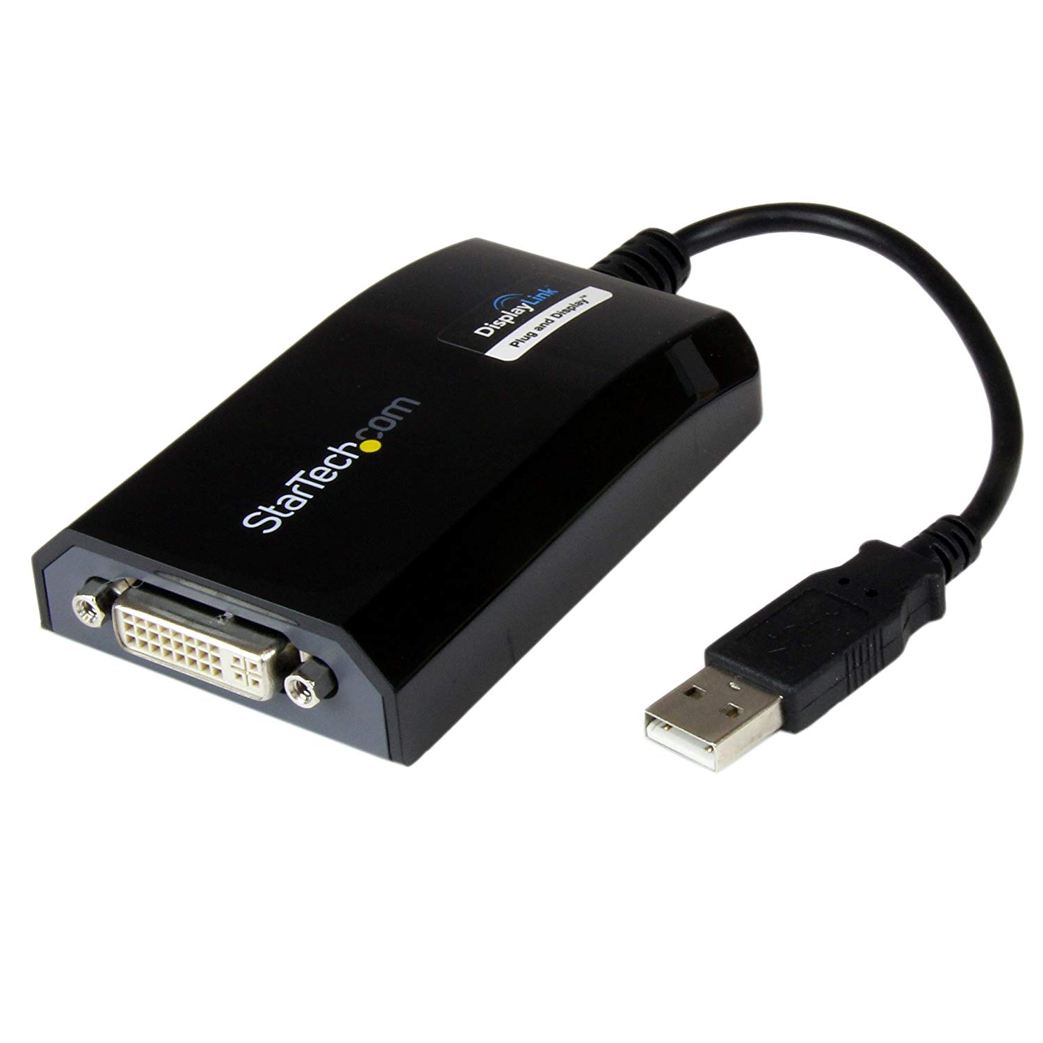 StarTech.com USB to DVI Adapter, 1920x1200, External Video & Graphics Card, Dual Monitor Display Adapter Cable