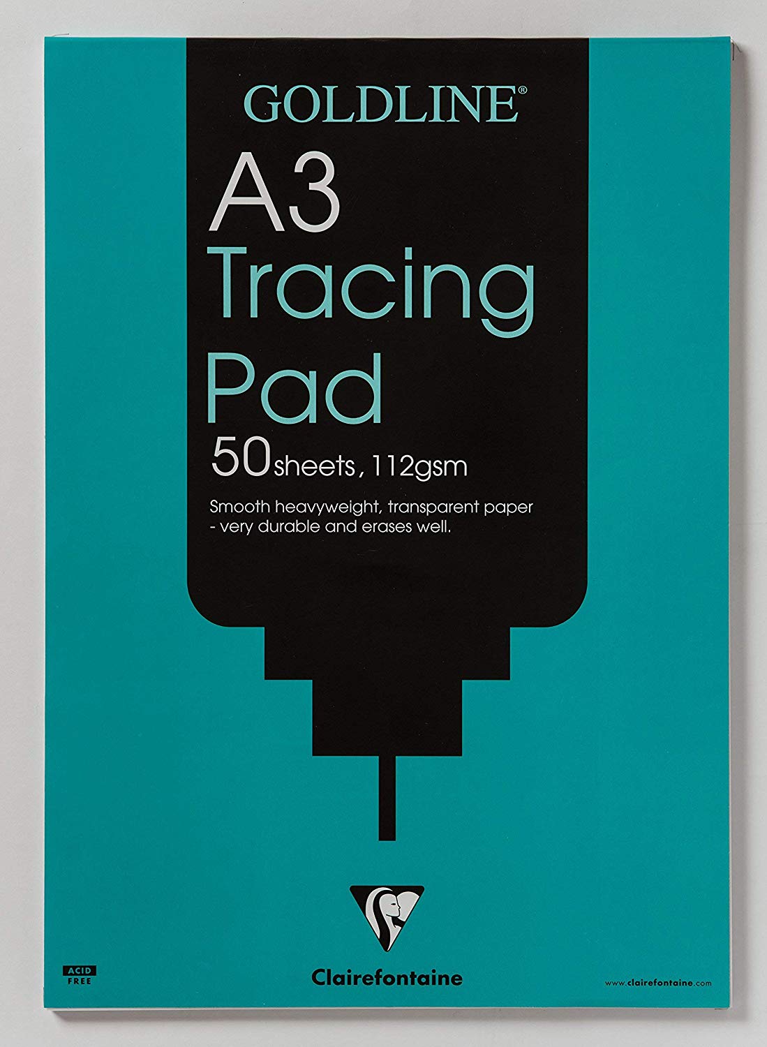 Goldline Heavyweight A3 Tracing Pad, 112 gsm, 50 Sheets