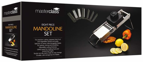 MasterClass Stainless Steel Mandoline Slicer Set (8-Piece) - Image 2