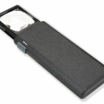 Carson LP-66 LumiPop LED Lighted Pocket Aspheric 5x Magnifier with Built-In Slide-Out Case, Black