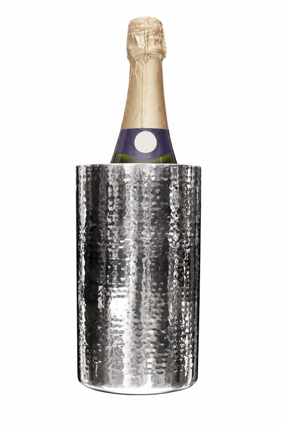 Premier Housewares Wine Cooler - Hammered Stainless Steel - Image 2