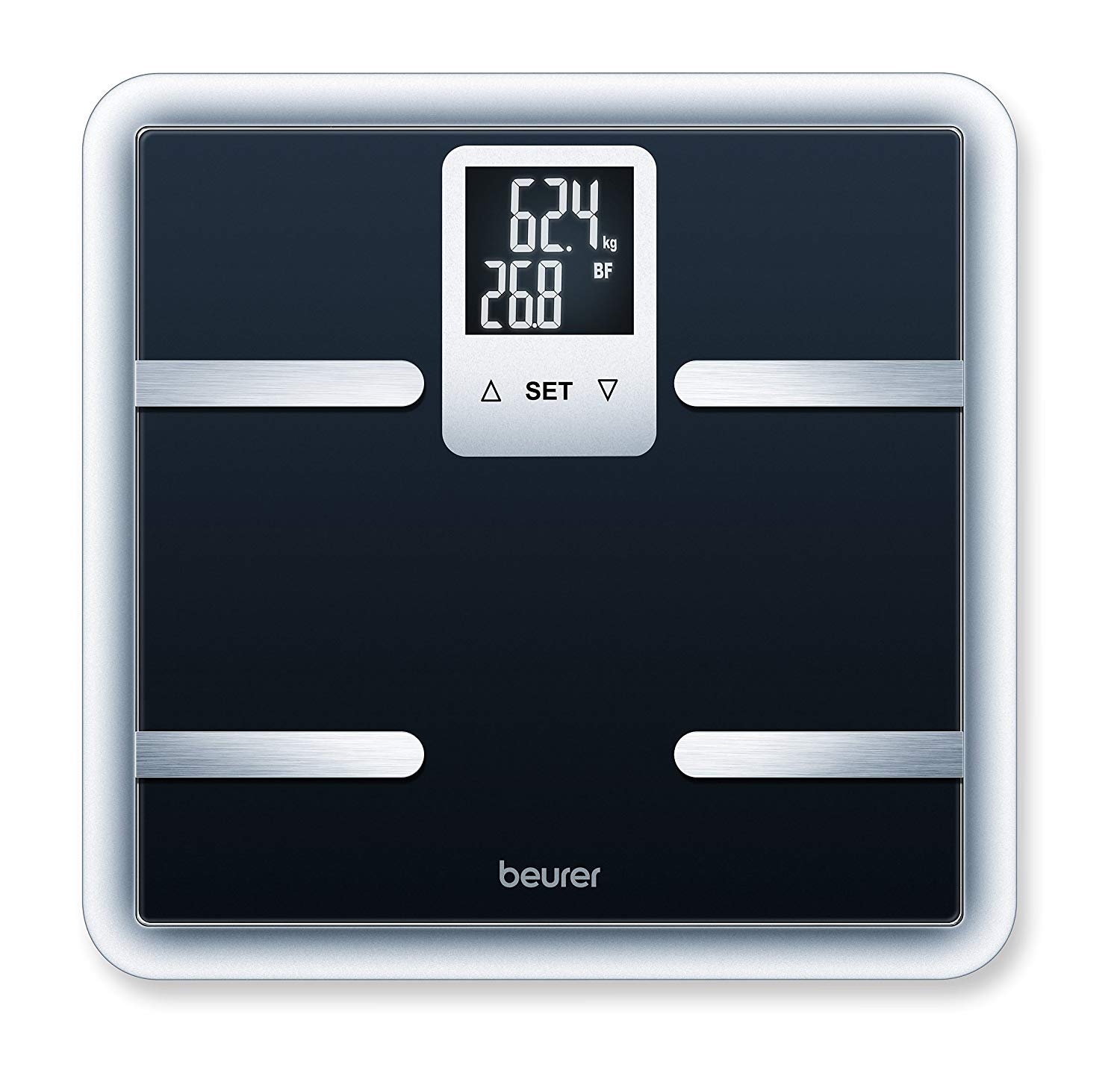 Beurer BG40BLK Diagnostic Bathroom Scales, 2.3 cm x 33 cm, Black