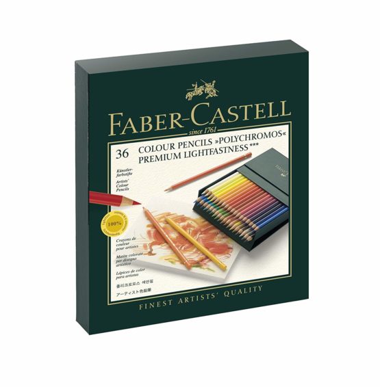 Faber-Castell Polychromos Coloured Pencils Gift Box x 36 Colours - Image 2