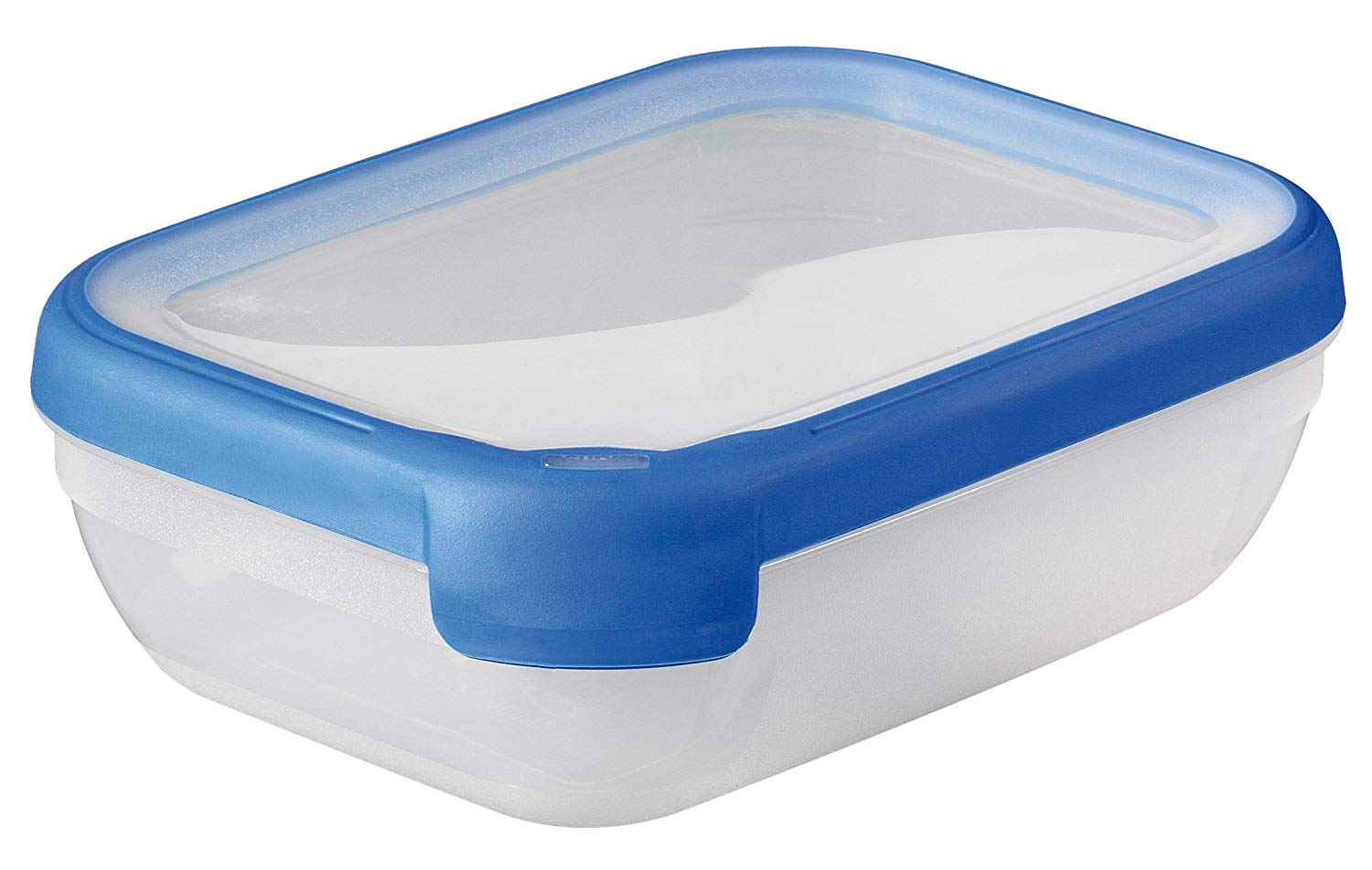CURVER Food Container Rectangular 1,2l in Transparent/Blue, 20 x 15 x 7
