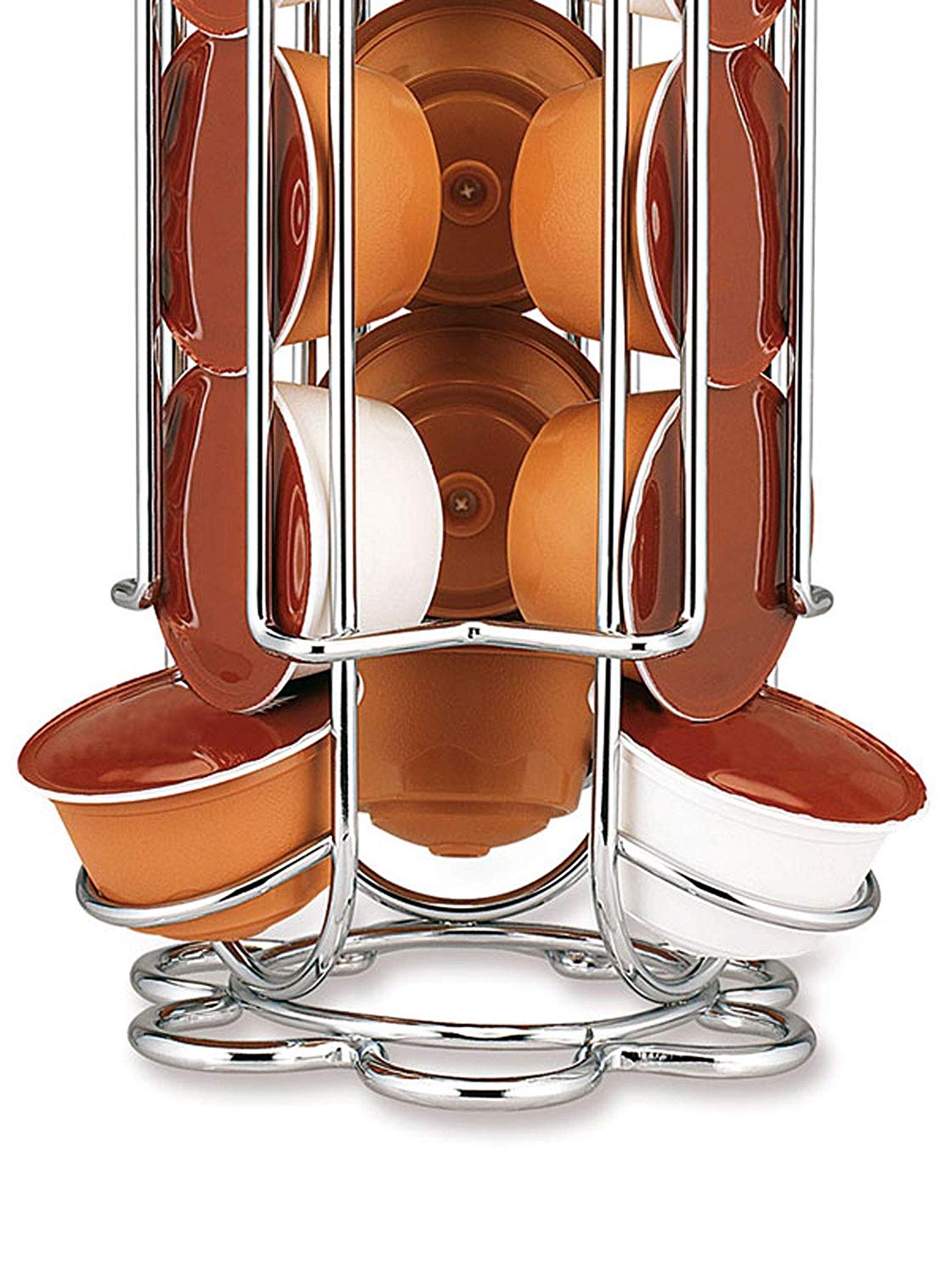 Fackelmann 20990 Metal Dispenser for Krups Dolce Gusto Capsules 18 Capsules 3 Columns, Grey, Porte capsules Dolce Gusto - Image 3