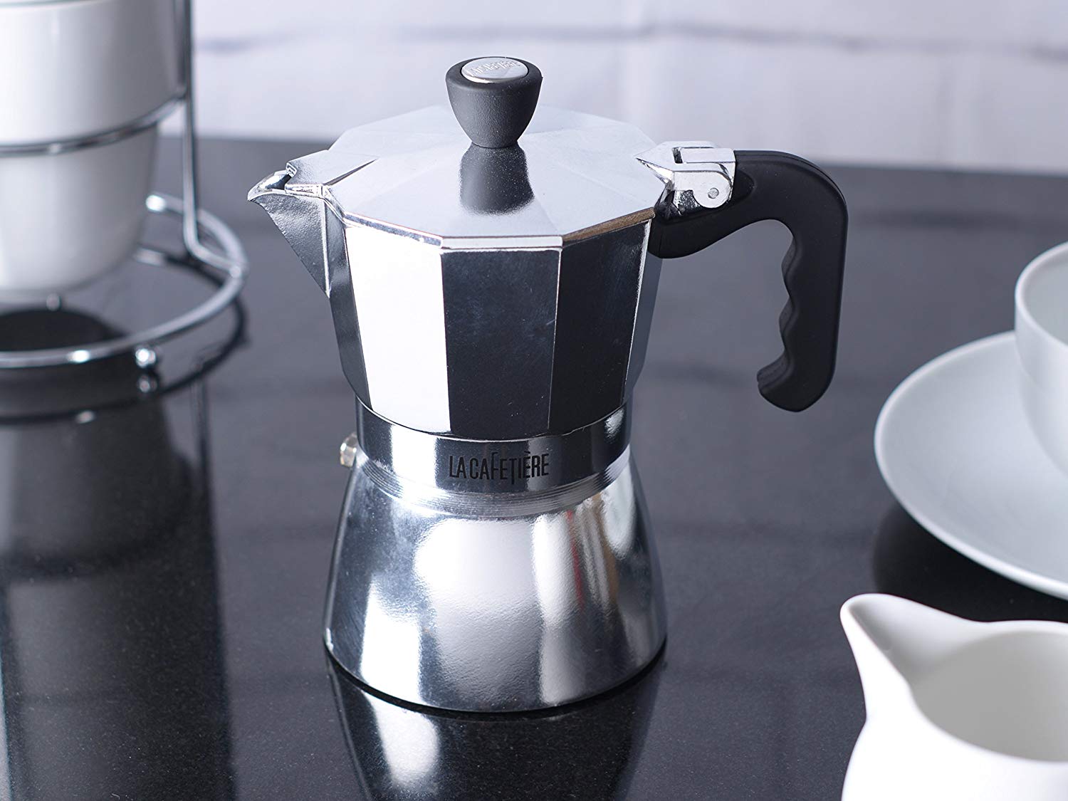 La Cafetiere ES000001 Classic Espresso Coffee Maker Percolator, 3Cup