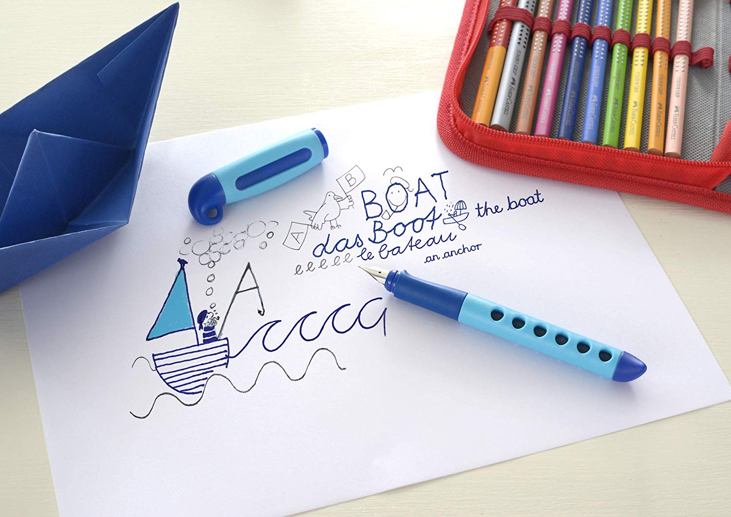 SCRIBOLINO FOUNTAIN PEN BLUE RIGHT - Image 4