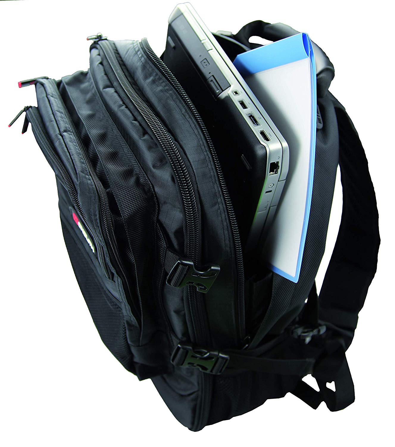 Monolith 9107 15.6 Inch Laptop Backpack Black - Image 3