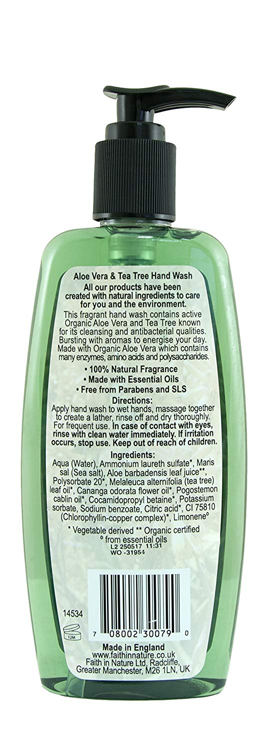 Faith In Nature Organic Aloe Vera Shampoo, Soothing for Normal Hair & Scalp, Vegan & Cruelty Free, No SLS - Image 4