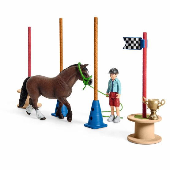 Schleich 42482 Farm World Pony Agility Race - Image 4