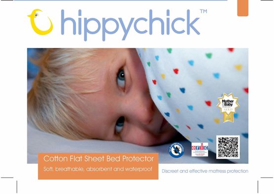 Hippychick Waterproof Cotton Flat Mattress Protector - Single 100x150