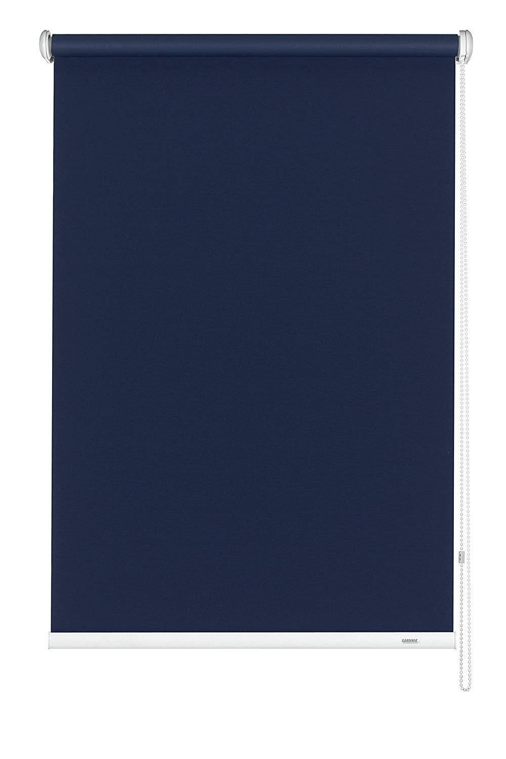 Gardinia Light Blocking Side-Pull Roller Blind, Blue, 122 x 180 cm, Dark Blue, 122W x 180H cm