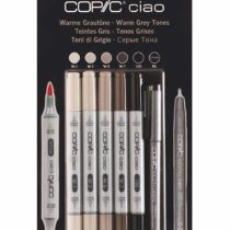 Copic Ciao 5+1 Marker Set - Warm Gray Tones (Pack of 5 + Multiliner)