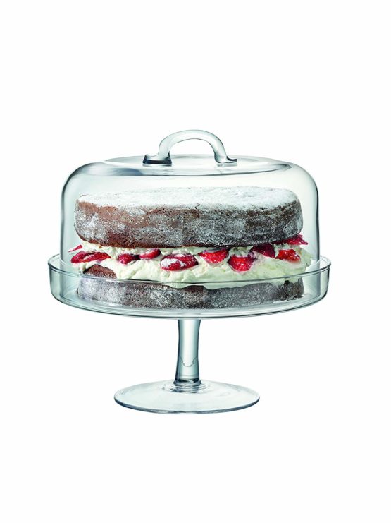 LSA SZ23 Serve Cakestand & Dome Ø26.5 cm/Ø25 cm Clear