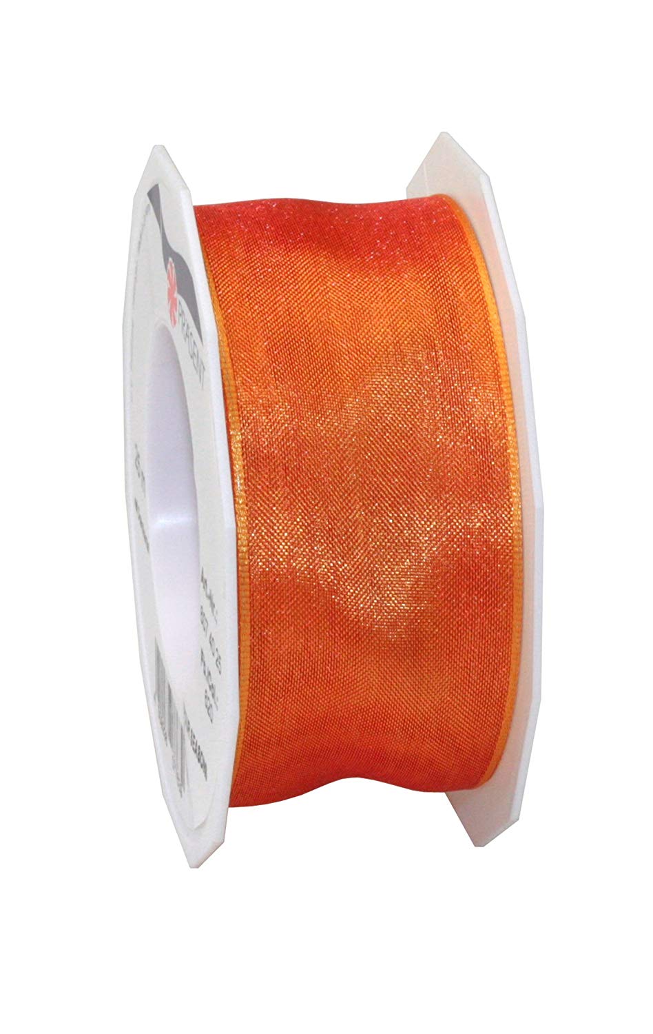 PRÄSENT - Four Seasons Organza wired edge Ribbon Orange 40 mm width, 25 m length, Lilac, 40mm - 25m