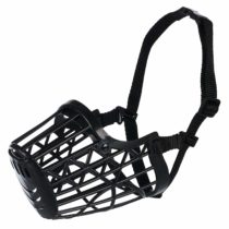 Trixie Plastic Dog Muzzle, Large, Black