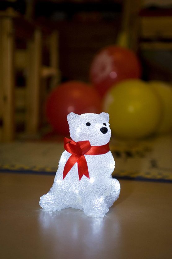 Konstsmide 6159-203 LED "Baby Bear" / For Indoor Use (IP20) / Battery Operated: 3xAAA 1.5V (excl.) / 16 Ice White Diodes - Image 4