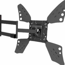 Barkan Long TV Wall Mount, 13 - 80 inch Full Motion Articulating - 4 Movement Flat / Curved Screen Bracket, Holds up to 50kg, Extremely Extendable, Fits LED OLED LCD